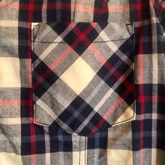 New! Plaid Cotton Button Down - Picture 4 of 11